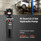 VEVOR Hydraulic Pump Power Unit AC 220V 10 Quart Single Acting Hydraulic Unit