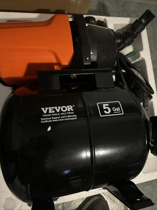 Vevor 1HP Shallow Well Pump with Pressure Tank 1000GPH Irrigation Booster Pump