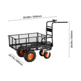 Electric Utility Cart 660lbs Capacity Power Wagon 36V 432W Wheelbarrow