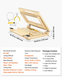 VEVOR Soap Cutter Cut Wood Soap Slicer 1 in 1-12 Pcs Bars Wood Frame Steel Wire