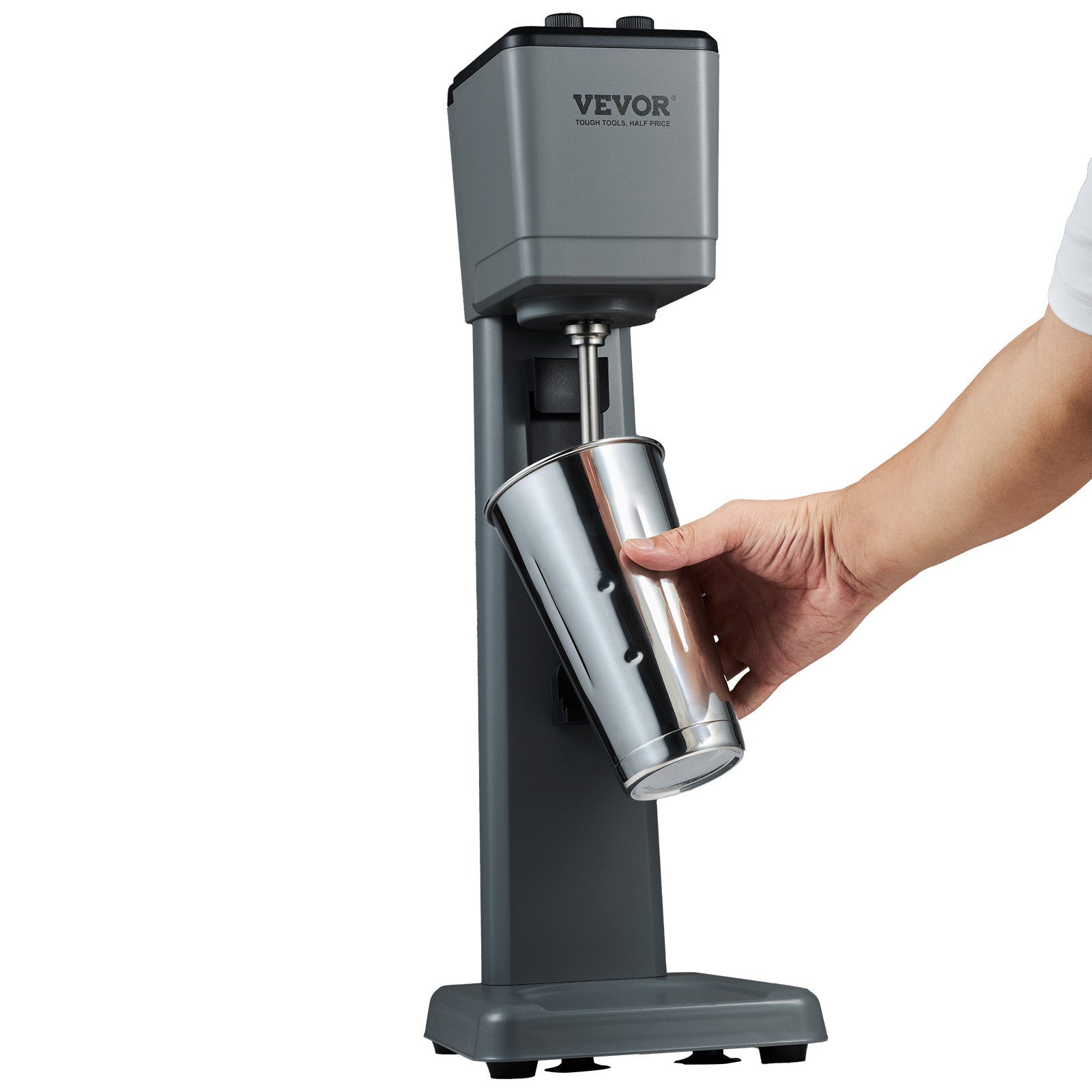 VEVOR Milkshake Maker Mixer Machine 375W Stainless Steel Drink Tea Milk Blender
