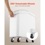 21 Gal Ingredient Bin w/ Scoop 400 Cup Commercial Food Storage for Kitchen