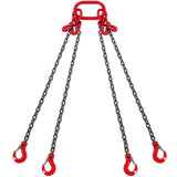 VEVOR 3/8" x 10' Chain Sling 4 Legs G80 Lifting Chain with Grab Hooks 18400 lbs