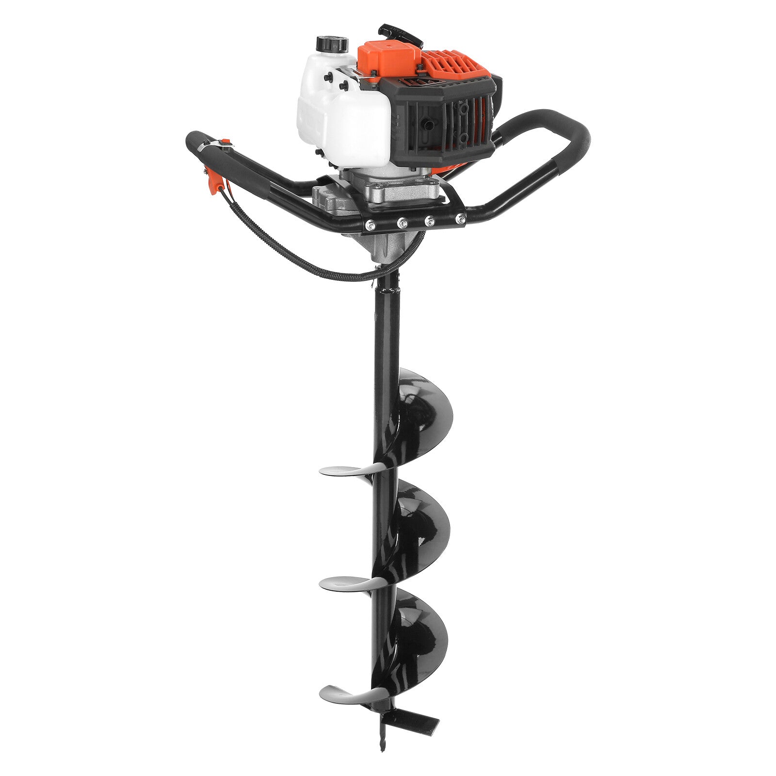VEVOR Post Hole Digger 43cc Gas Powered Earth Digger with 8" Auger Drill Bit