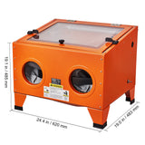 Uimoso 25 Gallon Sandblasting Cabinet Benchtop Cabinet w/ Blasting Gun 4 Nozzle