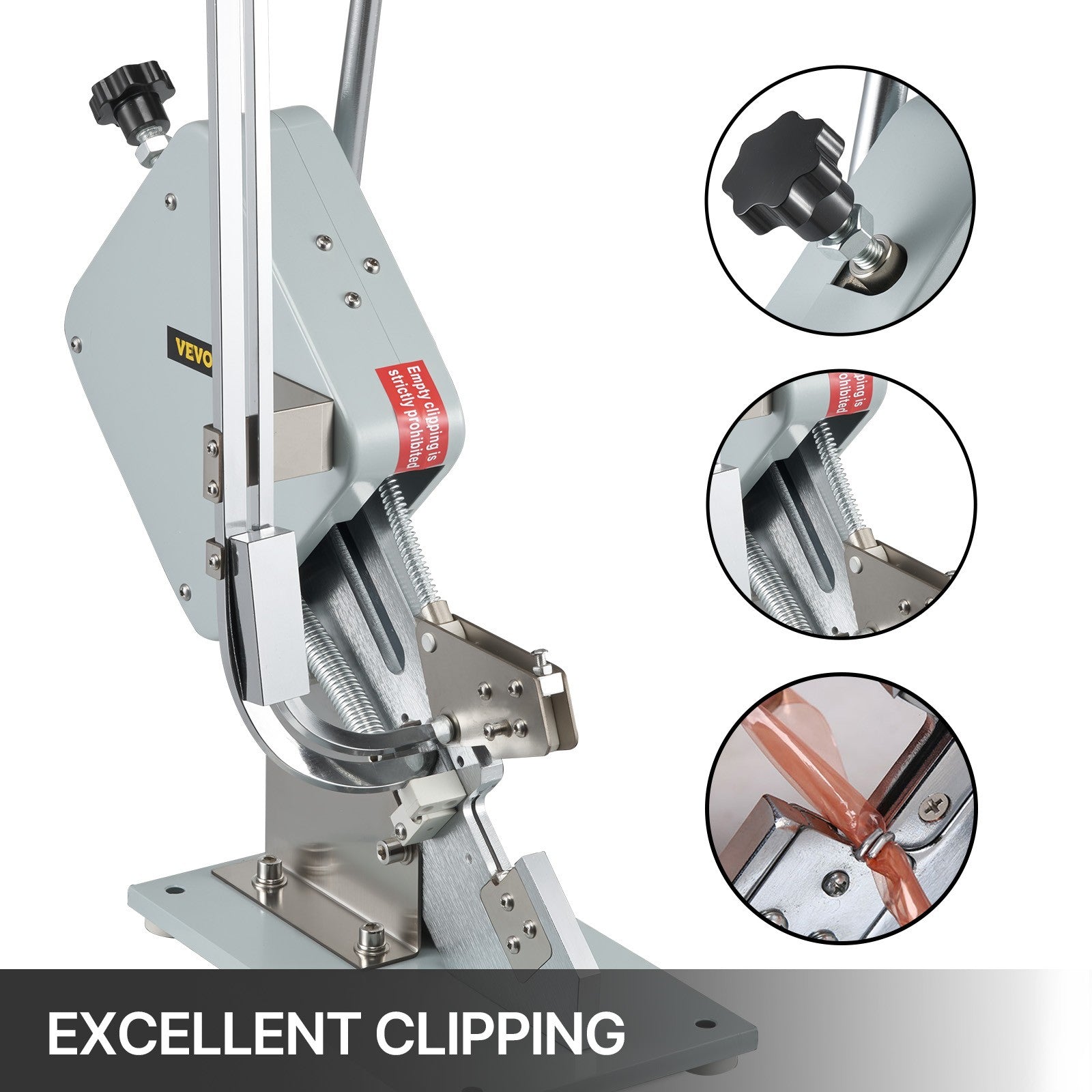 Manual U-shape Sausage Clipper Clipping Machine with 1 Box of Clips(5000pcs)