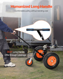 VEVOR 1200lbs Trailer Dolly 18 and 22 in Adjustable Height 2 in Ball