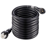 50 Amp 25FT Generator Power Cord and Waterproof Power Inlet Box 14-50P to CS6364