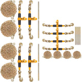 VEVOR 2/4 Pack Ratchet Binder 5/16"-3/8",3/8"-1/2" Load Binders w/G80 20' Chains