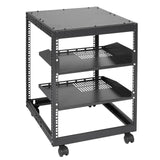 12U 4 Post Open Frame Server Rack Network Enclosure 23''-40'' Adjustable