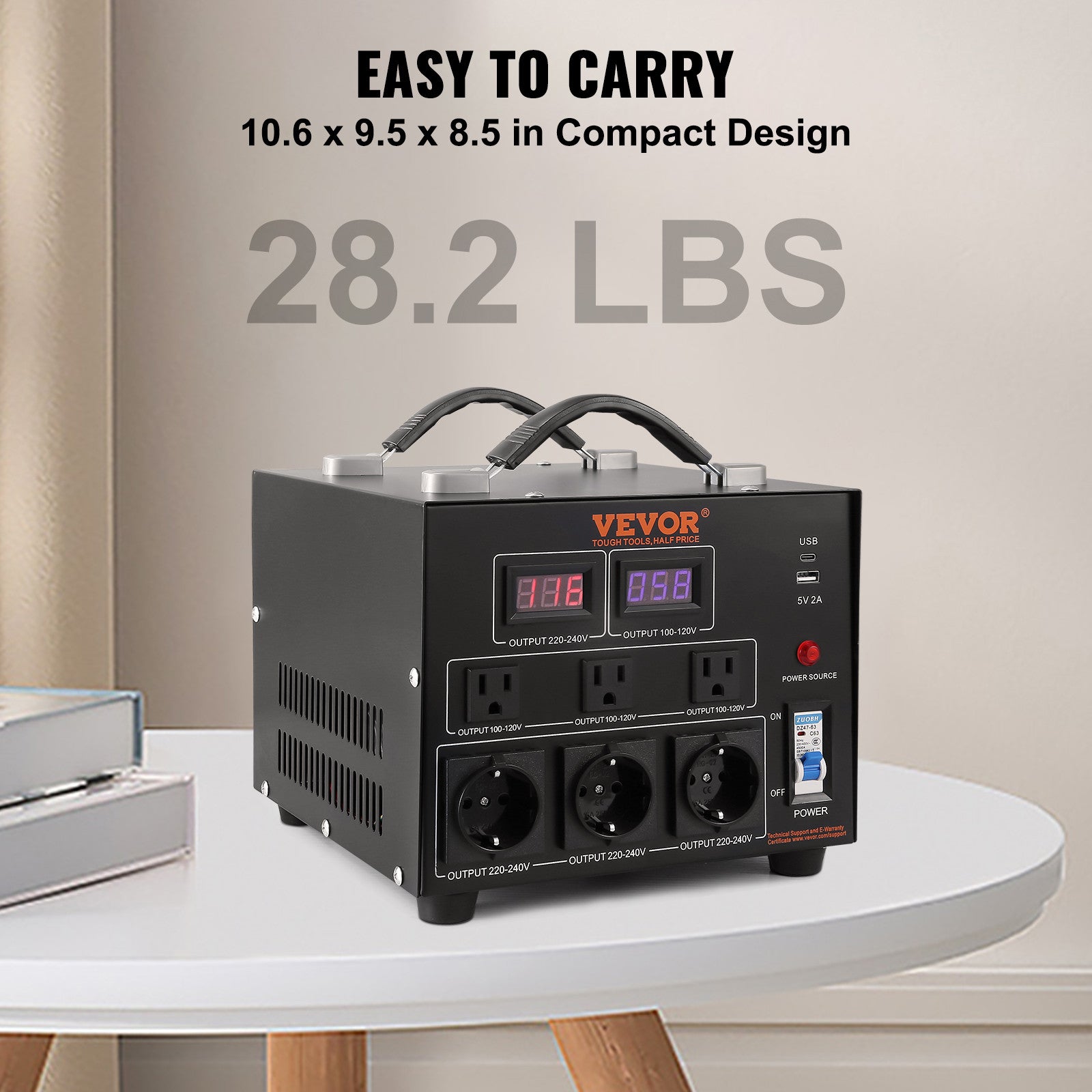 5000W Voltage Converter Transformer Step Up/Down 220V-110V /110V-220V CE