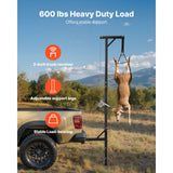 Uimoso Truck Hitch Hoist 600 lbs Hunting Deer Lift with 2-inch Receiver