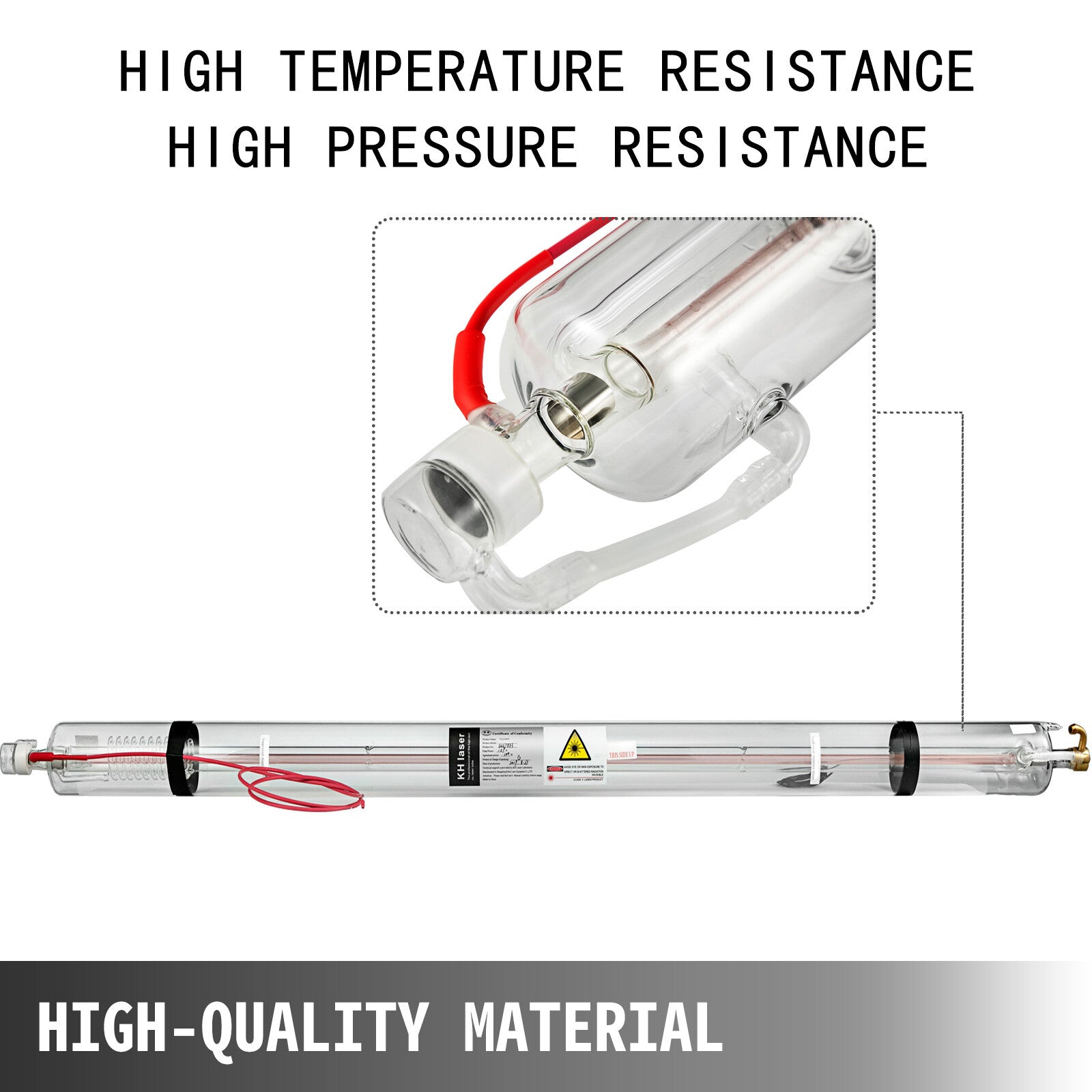 VEVOR CO2 laser tube 40W/50W/60W/80W/100W/130W suitable for CO2 laser engraving