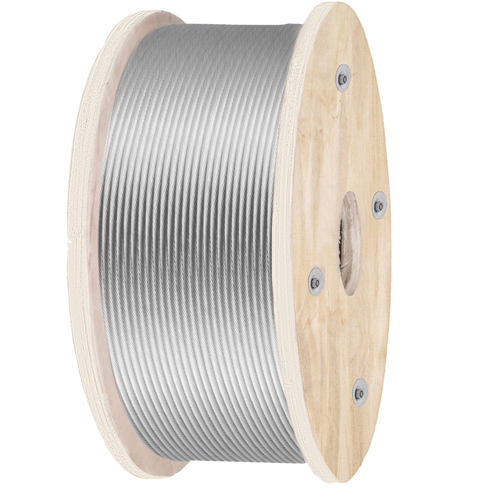 Uimoso T316 500Ft Stainless Steel Cable 3/16" Cable Railing Wire Rope Cable 1x19