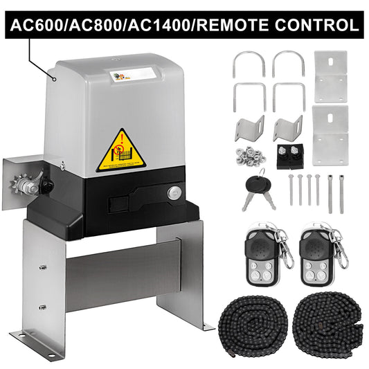 VEVOR Sliding Gate Opener 1400-3300LBS Electric Remote Control Rolling Driven
