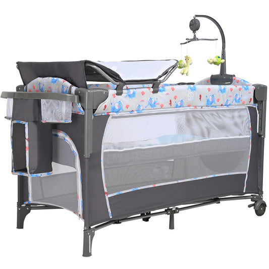 Baby Bassinet Bedside Crib 77 lbs Load Capacity Foldable Sleeper Newbors Bed