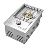 VEVOR Single Grilling Side Burner for Outdoor 15,000BTU Propane & Natural Gas