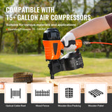 CN65 Coil Siding Nailer 1-1/4" to 2-1/2" 15 Degree Pneumatic Nail Gun