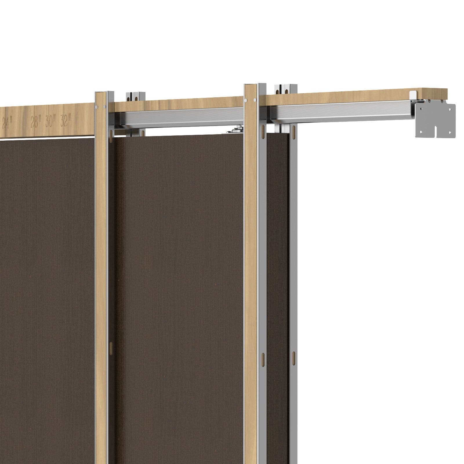 VEVOR Pocket Door Frame Kit Pocket Door Kit for 24-36in Wide 80inHigh Soft Close