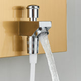 LED Shower Panel Tower Massage System Rain&Waterfall Jets Faucet Stainless Steel