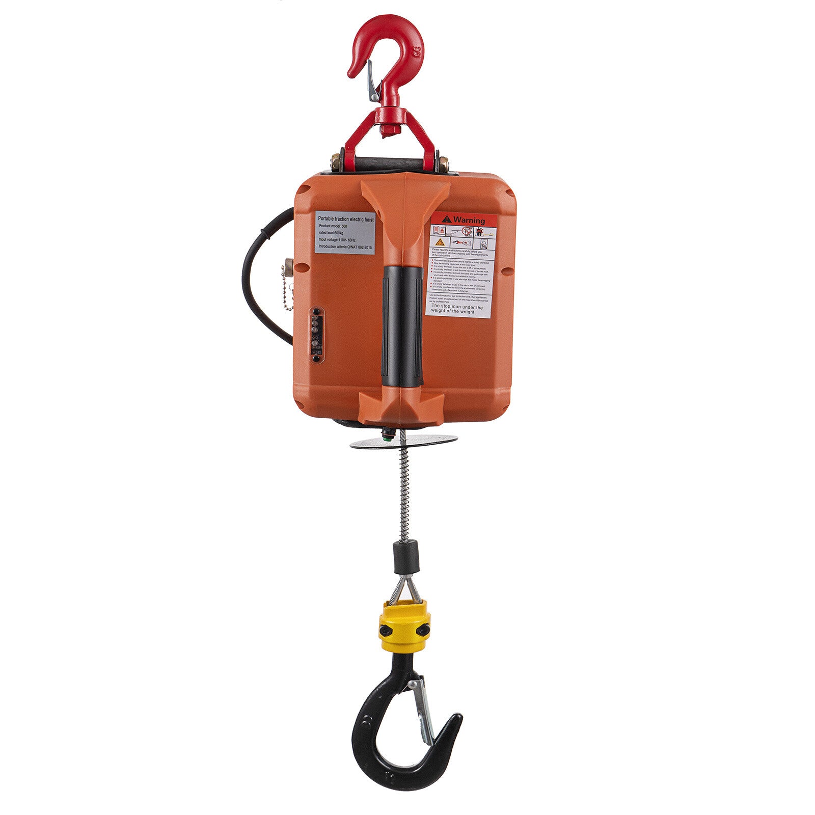 3-in-1 Portable Crane Electric Hoist Winch 1100lbs Wired/Wireless Remote Control