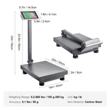 Computing Digital Platform Scale, 660 lbs Load, 0.1 lbs Accuracy Computing Floor