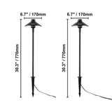 VEVOR 8/12PCS Low Voltage Landscape Path Lights 12-24V Outdoor LED Pathway Light