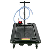 VEVOR 17 Gallon Low Profile Heavy Truck Car Oil Drain Pan w/ Pump & Wheels