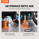 VEVOR Air Hydraulic Bottle Jack, 20 Ton/40000 LBS All Welded Bottle Jack