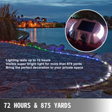 VEVOR 4-24 Pcs Solar Driveway Lights Multicolor LED Solar Dock Deck Lights, IP68