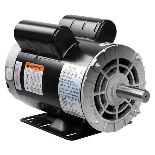 VEVOR 5HP Air Compressor Motor 3450 RPM Single Phase Electric Motor 7/8 in.