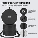 VEVOR 5-Piece Drum Bag Set Padded Drum Cases 1680D Oxford Fabric Foldable