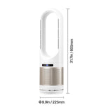 Uimoso 34" Bladeless Tower Fan Oscillating Heat Cooling HEPA Air Purifier Remote
