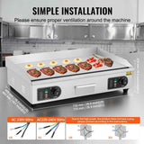VEVOR Commercial Electric Griddle, 4400W Countertop Flat Top Grill,28.74"x15.75"