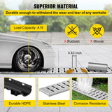 Drainage Trench Driveway Channel Drain Kit Metal Grate-5.8"x3.1"-5 Pack
