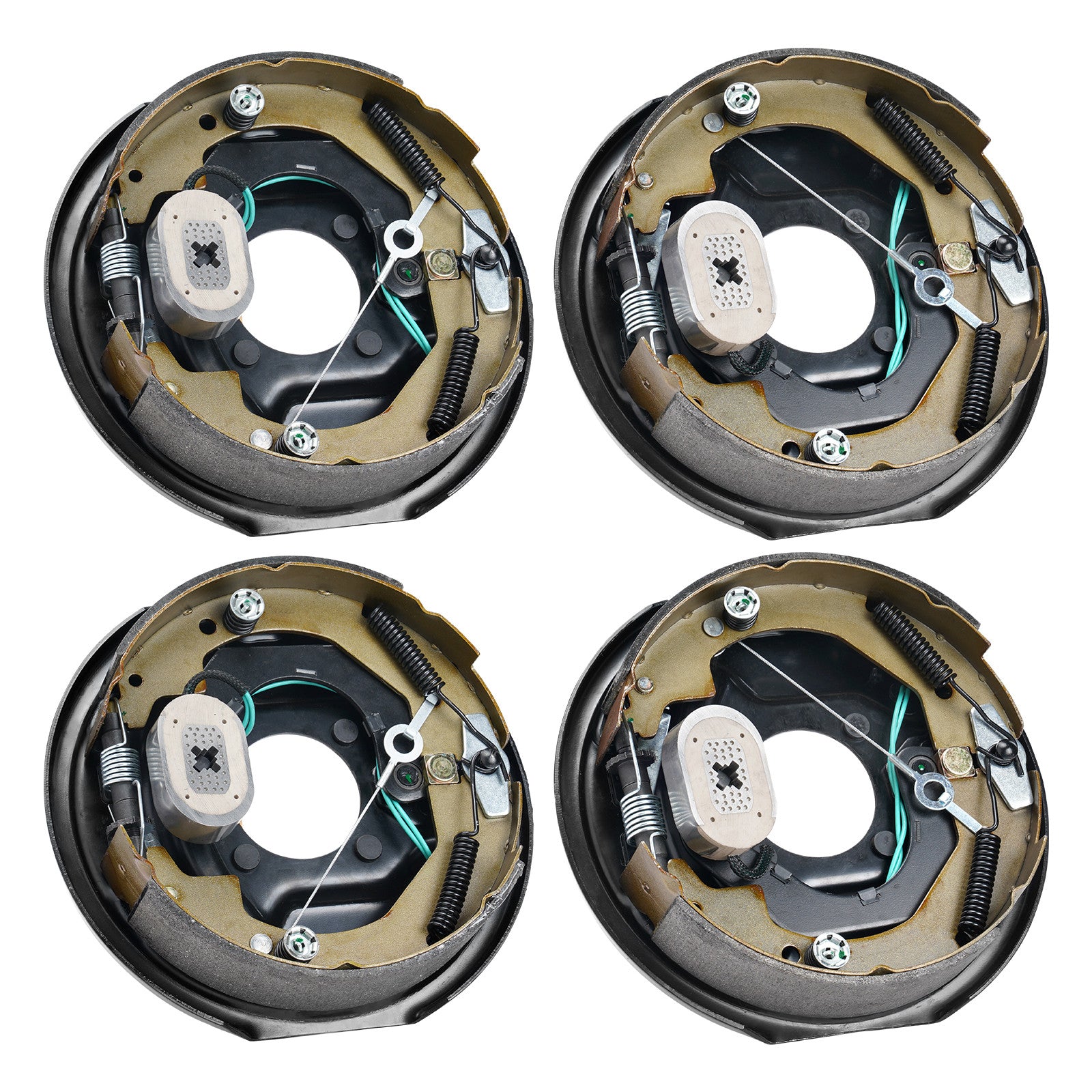VEVOR Electric Trailer Brake 10"x2-1/4" Self-Adjusting Assembly 2 Pairs 3500 lbs