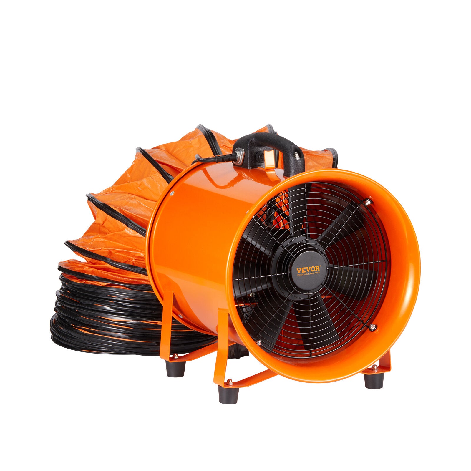 VEVOR 10" Portable Extractor Fan Blower 10m Duct Hose Ventilator Industrial