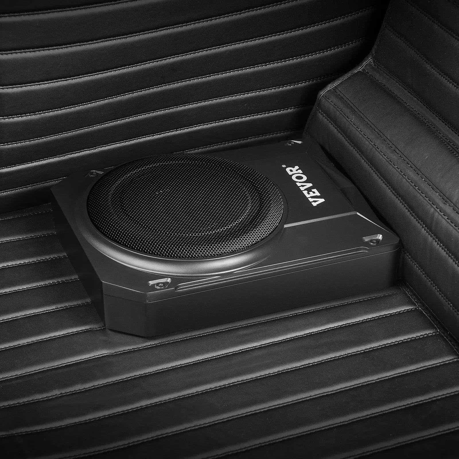 10" 400W Peak Under Seat Car Subwoofer - Slim Powered Car/Truck Subwoofer System