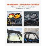VEVOR Cab Enclosure Upper Doors, Compatible with Polaris RZR XP 1000/XP Turbo 20