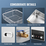 15L Ultrasonic Cleaner with Heater Timer & Basket Digital Sonic Heating Machine