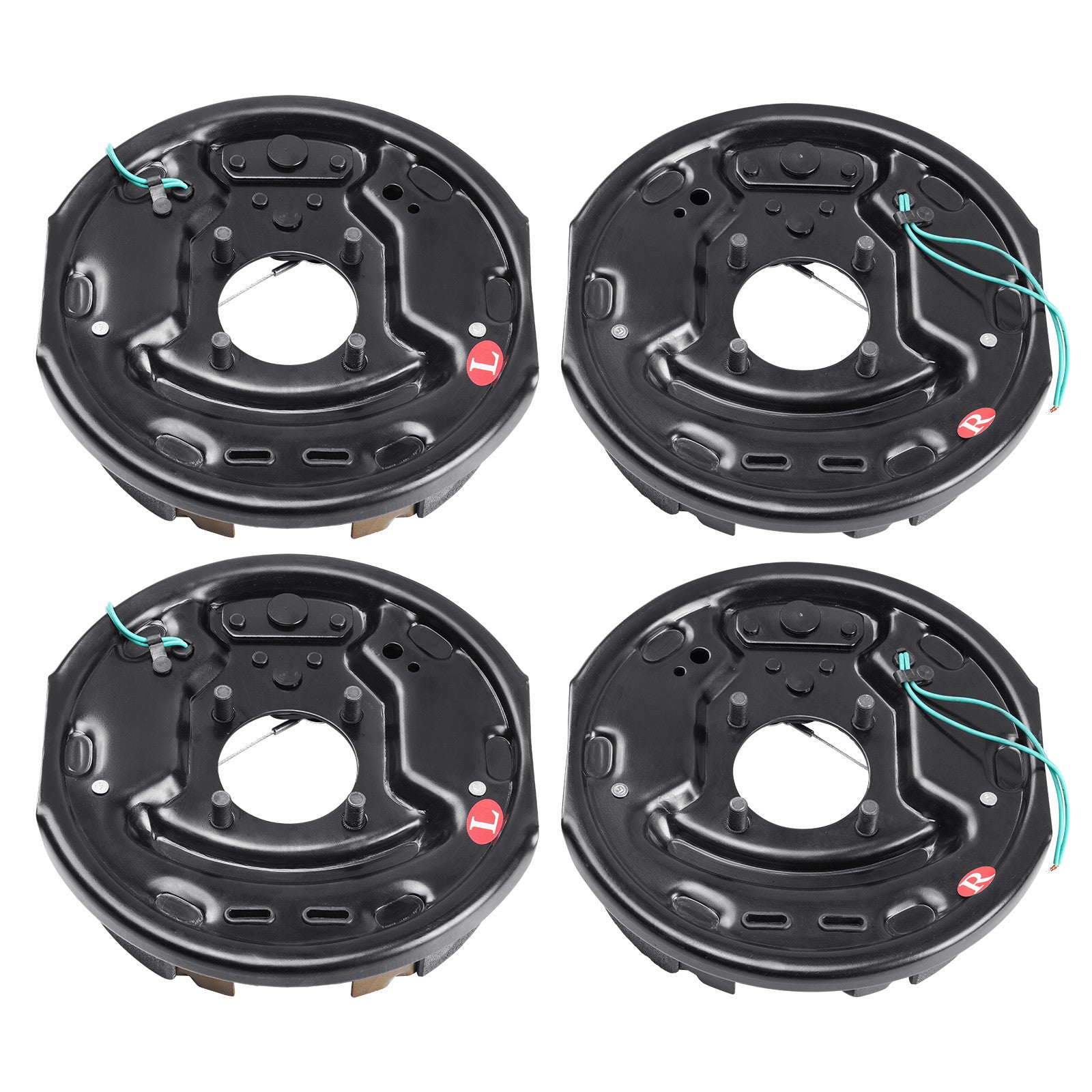 VEVOR Electric Trailer Brake 10"x2-1/4" Self-Adjusting Assembly 2 Pairs 3500 lbs