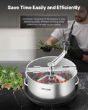VEVOR Manual Bud Leaf Trimmer 12 in Electric Reaper Bowl Hydroponic Trimming