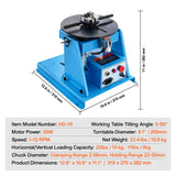 Uimoso 10KG Rotary Welding Positioner 0-90° Positioning Turntable Table 1-12RPM
