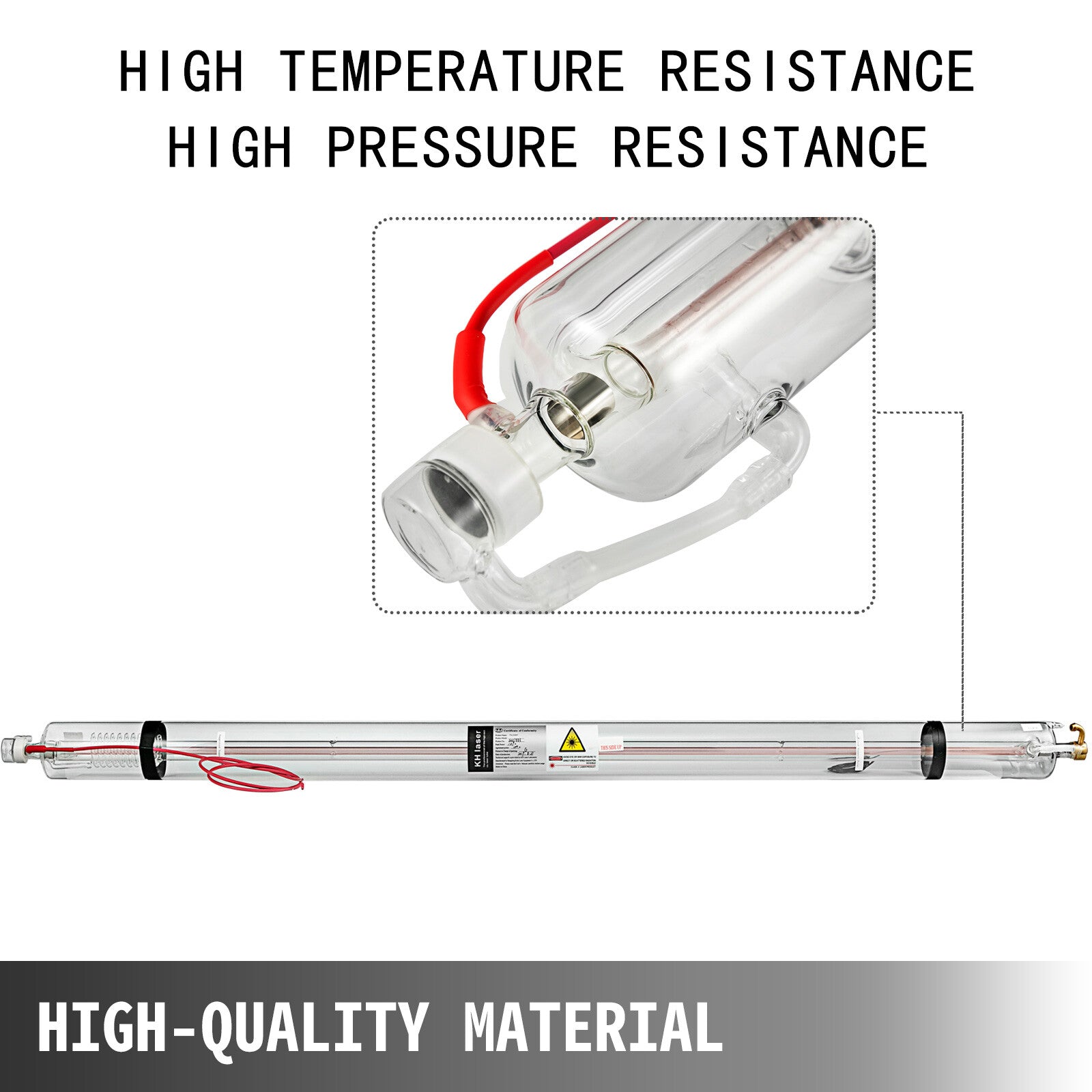 VEVOR CO2 laser tube 40W/50W/60W/80W/100W/130W suitable for CO2 laser engraving