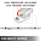 VEVOR CO2 laser tube 40W/50W/60W/80W/100W/130W suitable for CO2 laser engraving