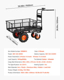 Electric Utility Cart 660lbs Capacity Power Wagon 36V 432W Wheelbarrow