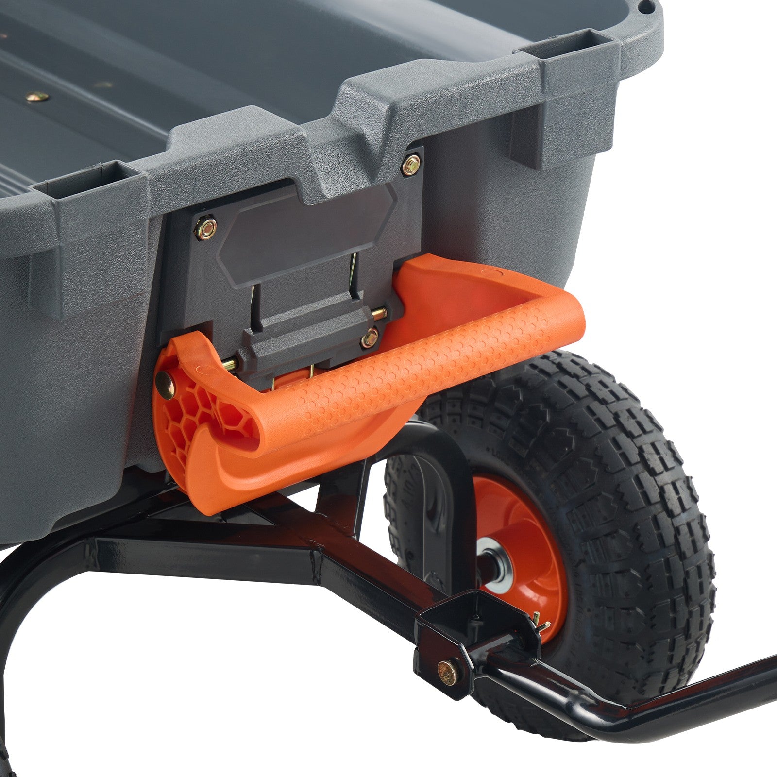 Poly Garden Dump Cart Heavy-duty Yard Carts and Wagons 800 lbs 10" Tires