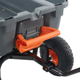 Poly Garden Dump Cart Heavy-duty Yard Carts and Wagons 800 lbs 10" Tires