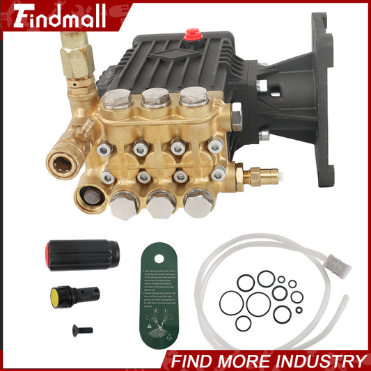 4 GPM Pressure Washer Pump 4400 psi Power Washer Pump 1" Shaft Horizontal New