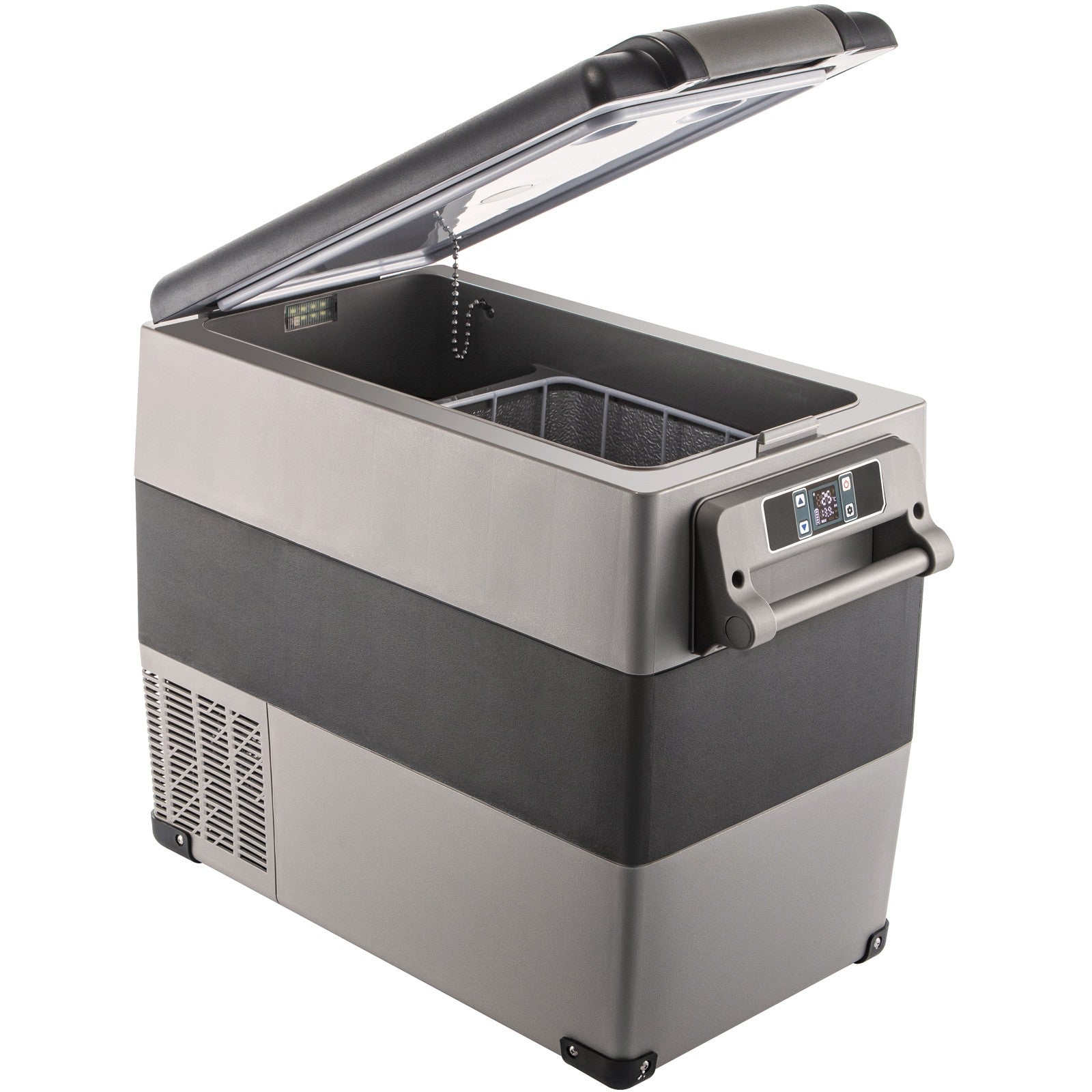 55L Portable Travel Car Refrigerator Freezer Truck Mini Fridge Camping 12V 24V